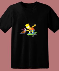 Bart Simpson Skate 80s T Shirt