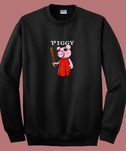 Baseball Bat Piggy Character 80s Sweatshirt