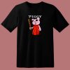 Baseball Bat Piggy Character 80s T Shirt