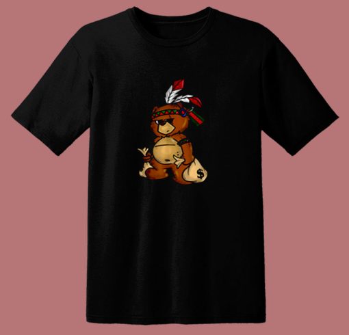 Bear Hustle Money Rap Boys Christmas 80s T Shirt