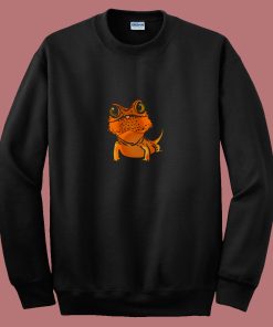 Bearded Dragon Pogona Lizard 80s Sweatshirt