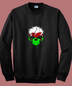 Beautiful Dripping Gothic Skull 80s Sweatshirt