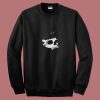 Black Cats In Skull 80s Sweatshirt