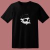 Black Cats In Skull 80s T Shirt