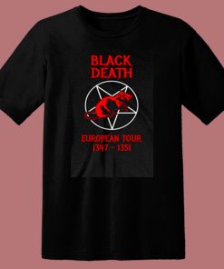 Black Death European Tour 80s T Shirt