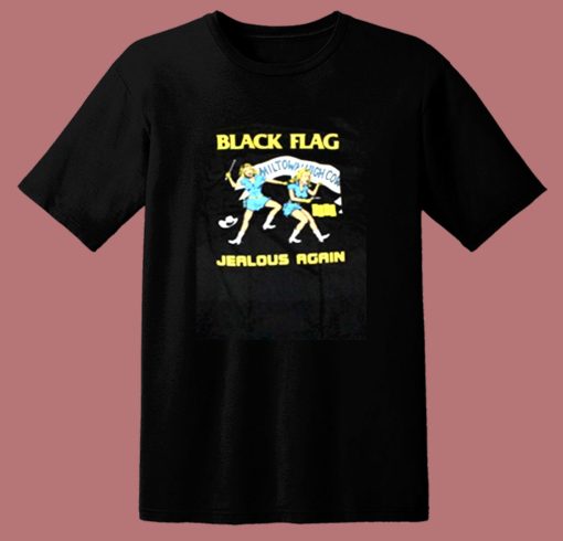 Black Flag Jealous Again 80s T Shirt