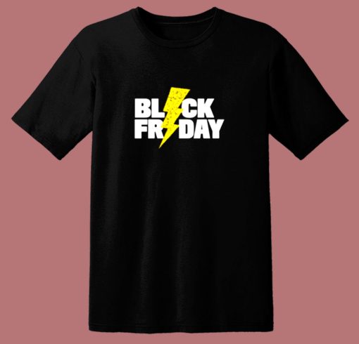Black Friday Lightning 80s T Shirt