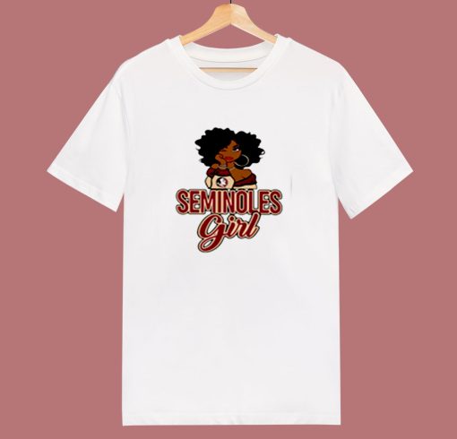 Black Girl Florida State Seminoles 80s T Shirt