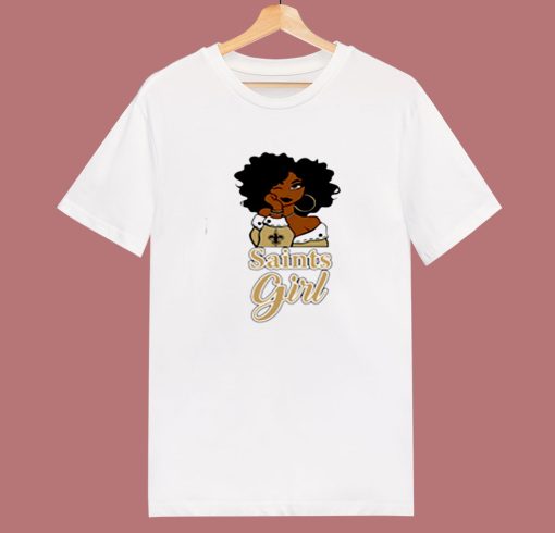 Black Girl Oklahoma Saints 80s T Shirt