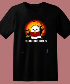 Boo Read Books Halloween Boooooks 80s T Shirt