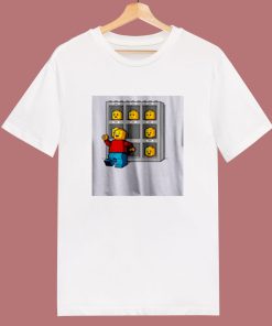 Brick Man Many Faces Parody 80s T Shirt