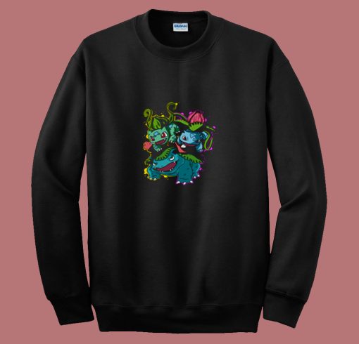 Bulbasaur Evolution Pokemon 80s Sweatshirt