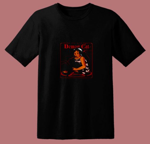 Caring For Your Demon Cat 80s T Shirt