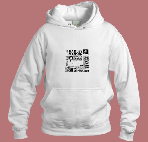 Charles Manson Criminal Poster Aesthetic Hoodie Style