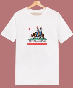 Cheech And Chong California Republic Flag 80s T Shirt