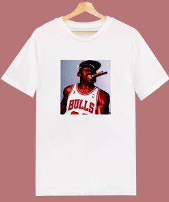 Chicago Bulls Championship Michael Jordan Smoking A Cigar 80s T Shirt