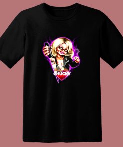 Childs Play Neon Chucky And Tiffany 80s T Shirt