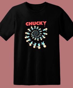Childs Play Spiral Of Scary Chucky Halloween 80s T Shirt