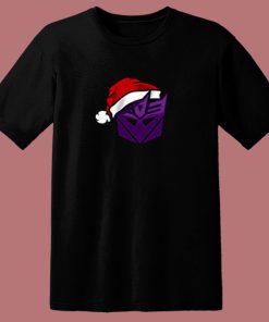 Christmas Santa Transformers Decepticon 80s T Shirt