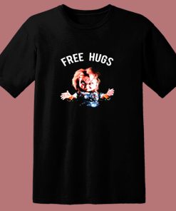 Chucky Free Hugs Childs Play Horror Movie 80s T Shirt