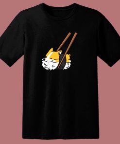 Corgi Sushi 80s T Shirt
