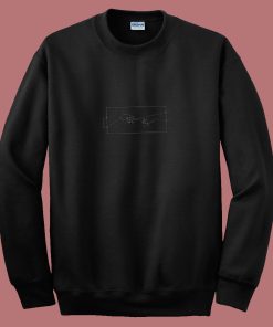 Creation Hands Line Art 80s Sweatshirt