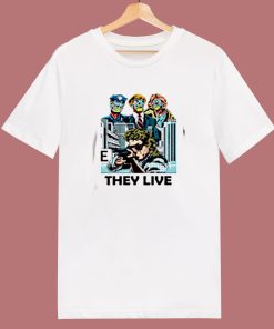 Cult Sci Fi Thiriller They Live 80s T Shirt
