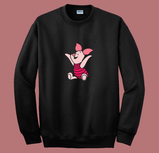 Cute Winnie The Pooh Piglet Cartoon 80s Sweatshirt