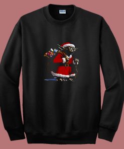 Cute Yoda Star Wars Santa Christmas 80s Sweatshirt