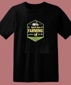 Dad And Son Farming Partners For Life Farming 80s T Shirt