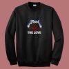 Deadpool Feel The Love Marvel Comics 80s Sweatshirt