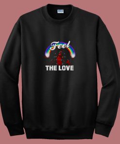 Deadpool Feel The Love Marvel Comics 80s Sweatshirt