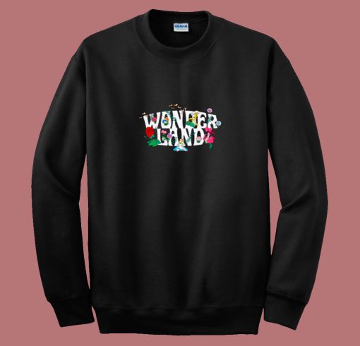 Disney Alice In Wonderland Floral Wonderland 80s Sweatshirt