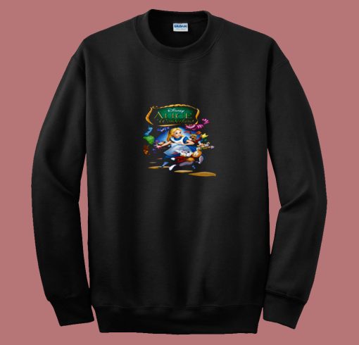 Disney Alice In Wonderland Rabbit 80s Sweatshirt