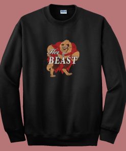 Disney Beauty And The Beast Her Beast 80s Sweatshirt
