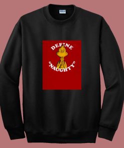 Dr Seuss Define Naughty Grinch 80s Sweatshirt