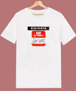 Eminem Slim Shady Sticker 80s T Shirt