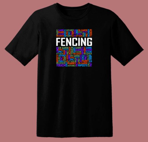 Fencing Lover 80s T Shirt