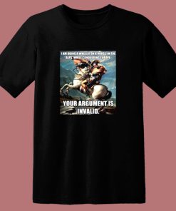 Funny History Hipster Napoleon Bonaparte Argument 80s T Shirt