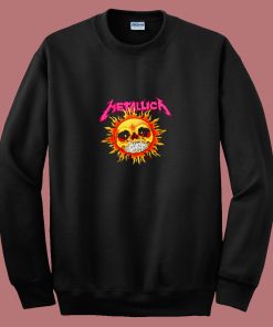 Funny Metallica Sun Skull 80s Sweatshirt