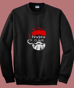 Funny Pawpaw Claus Christmas Grandpa 80s Sweatshirt