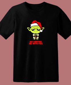 Funny Yoda May Christmas Be With You 80s T Shirt