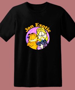 Garfield Cat And Tiger King 80s T Shirt