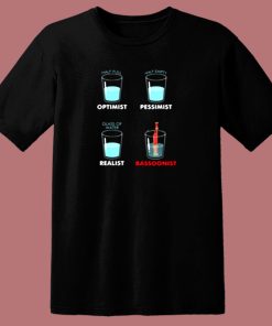 Glass Of Water Bassoonist Bassoon Player 80s T Shirt