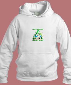 Gnome I Dont Need Luck Ive Got Jesus Aesthetic Hoodie Style