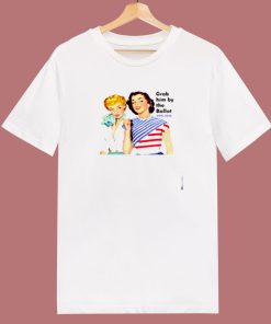 Grab Him By The Ballot Vote 2020 Women Liberal Vintage 80s T Shirt