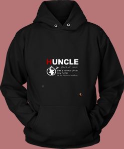 Huncle Definition Like A Normal Uncle Only Hunter 80s Hoodie