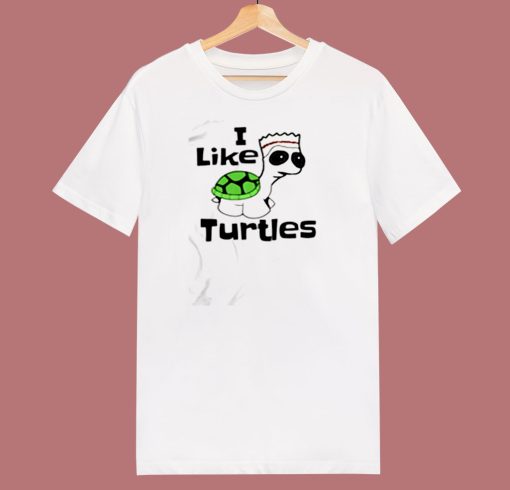 I Like Turtles 80s T Shirt