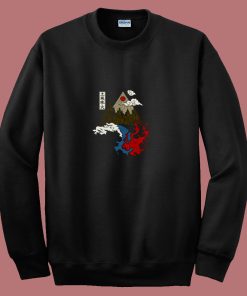 Japanese Asian Four Elements 80s Sweatshirt
