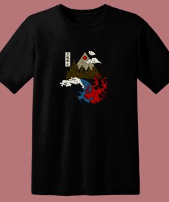 Japanese Asian Four Elements 80s T Shirt